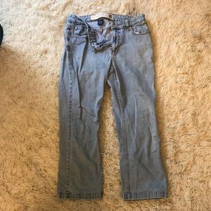 BOOT CUT LIGHT WASH JEANS